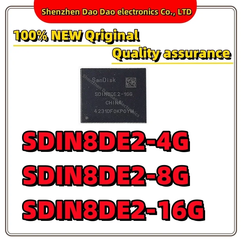 

SDIN8DE2-4G SDIN8DE2-8G SDIN8DE2-16G Font EMMC FBGA153 memory chip new original