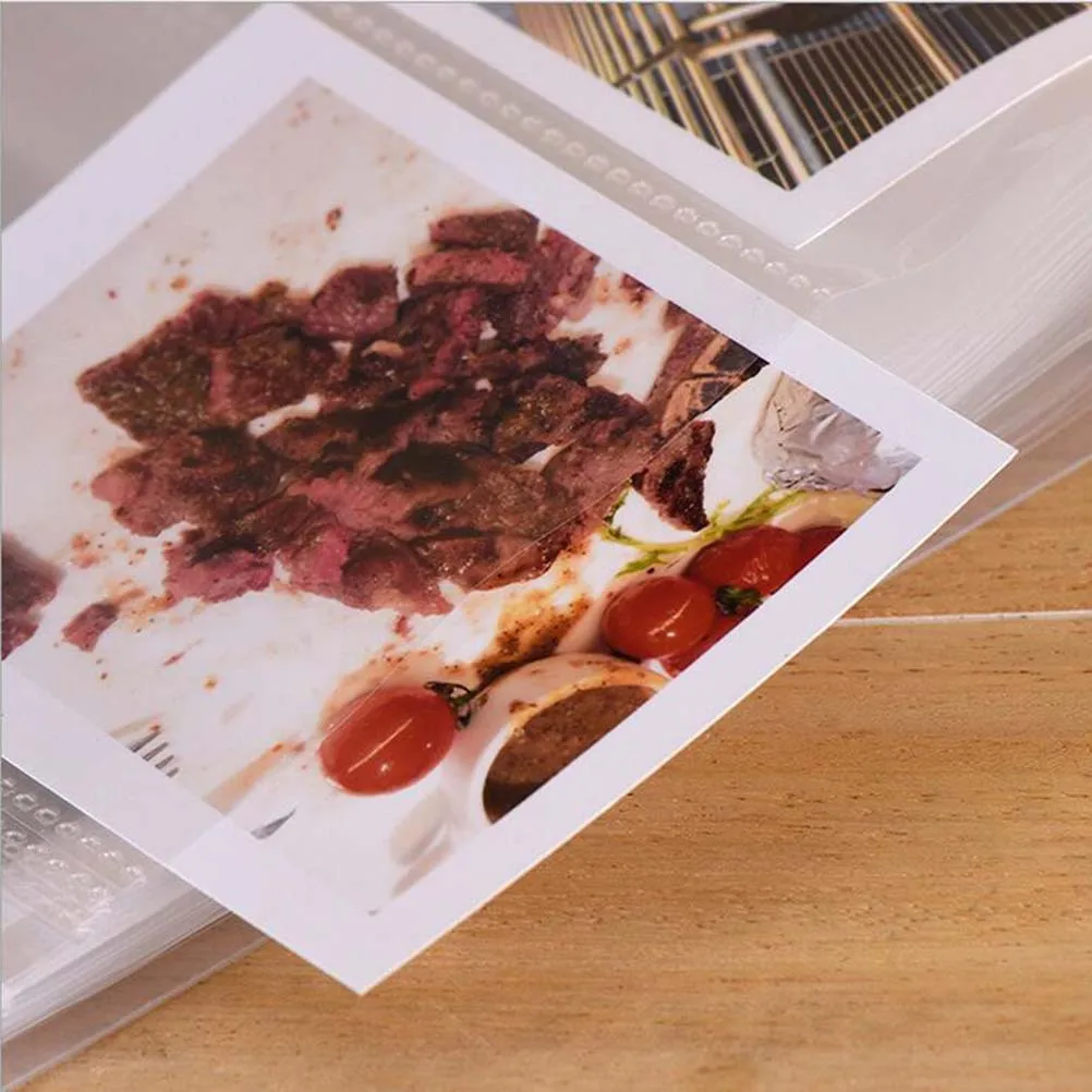 

1 Picture Album 4 Inch Vertical Transparent Scrub Insert 20 Pages 160 Sheets High Capacity Photo Storage Book Scrapbook Wedding