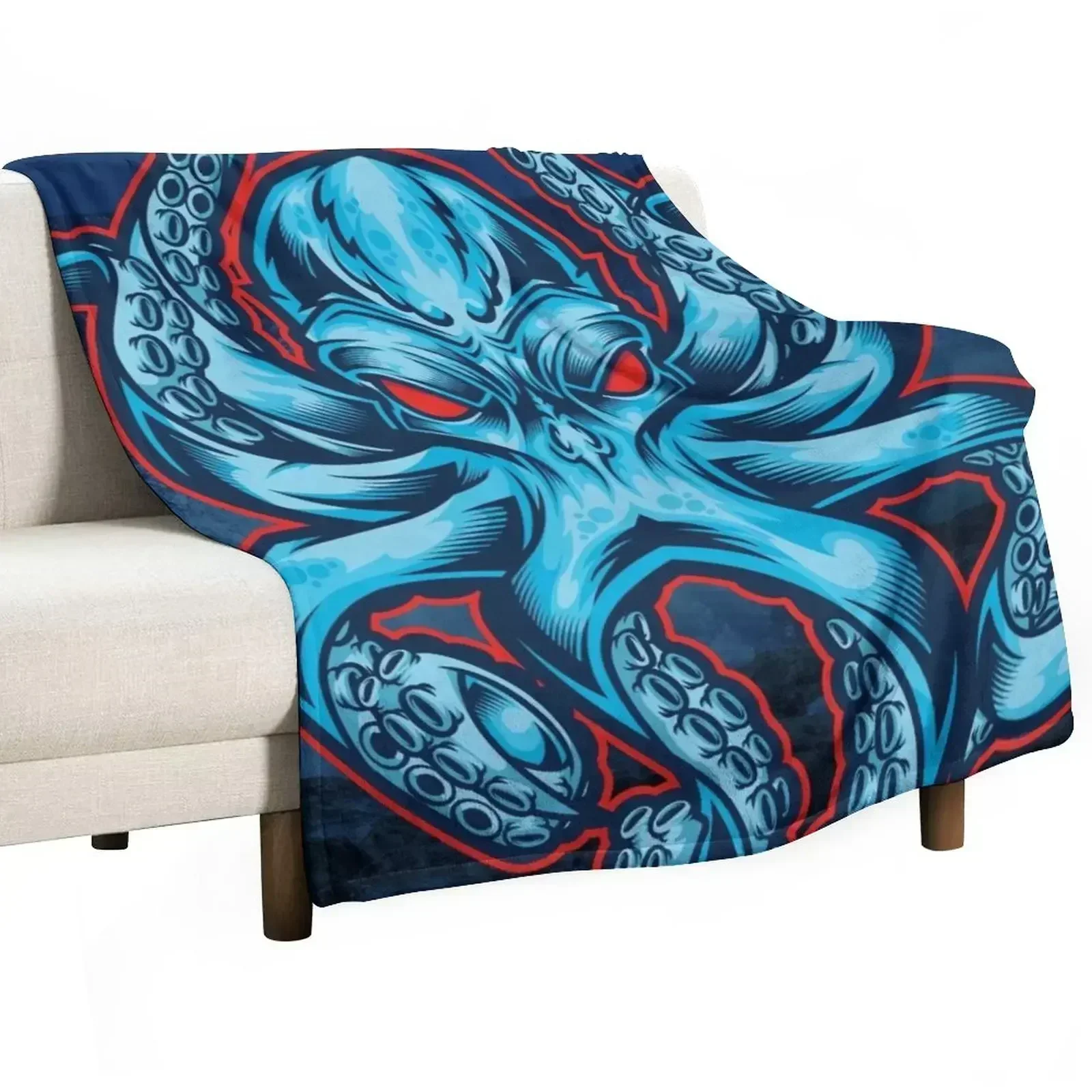 The Kraken Throw Blanket Giant Sofa warm winter Blankets