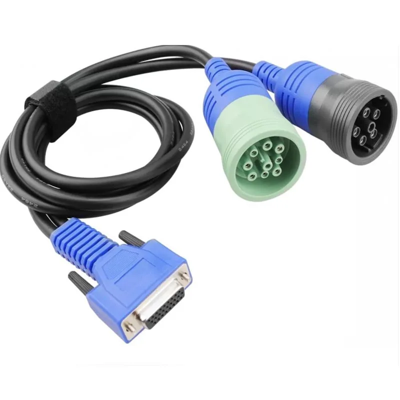 PN 493148 6Pin 9pin Y Cable for Nexiq USB Link Diesel Truck Deutsch Adapter 6 Pin 9 Pin To DB15 PIN Female OBD Connector