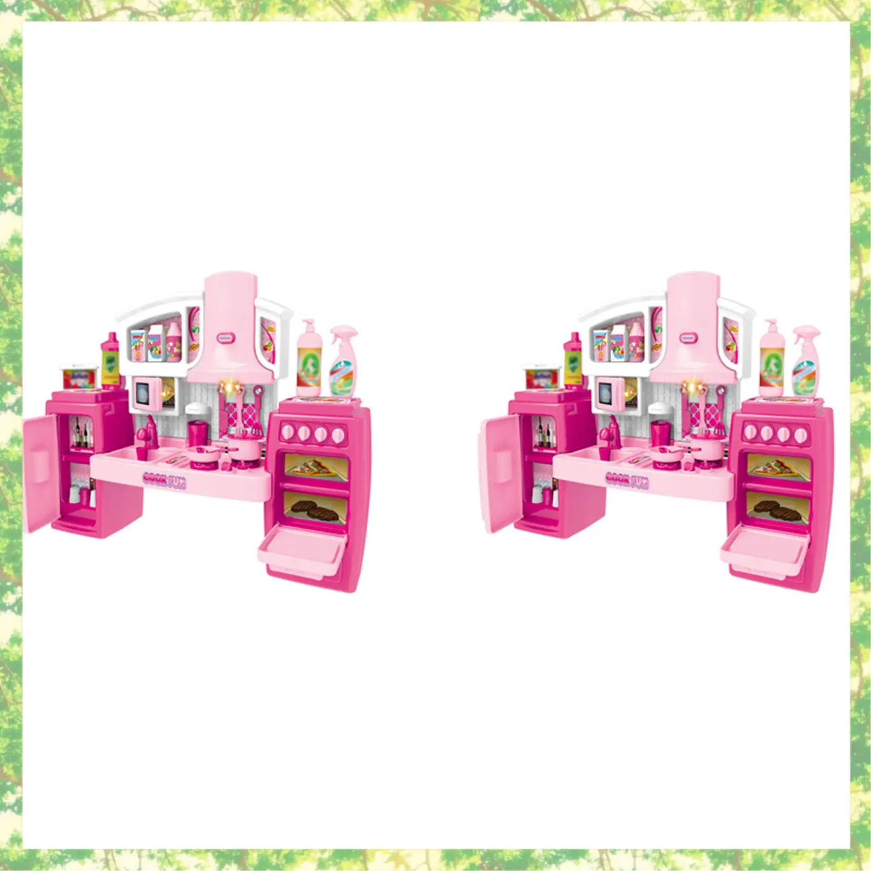 Eco-Friendly-24X Conjunto de Cozinha Música Pretend Acessórios Conjunto de Cozinha Jogo de Cozinha Conjunto de Utensílios de Cozinha para Crianças - P