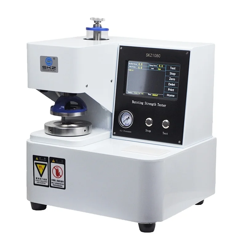 automatically Mullen test Pneumatic Bursting strength Tester for paper Cardboard