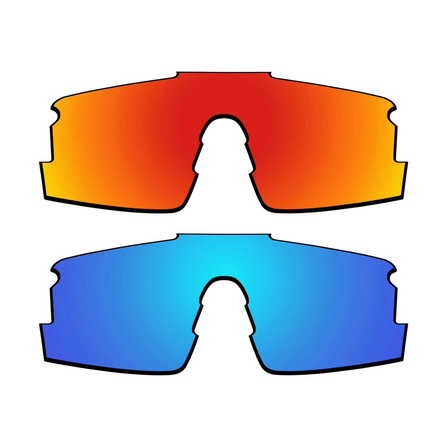 Glintbay Performance Polarized Replacement Lenses Compatible with Heat Wave Lazer Face A3.5 Sunglasses -Multiple Colors view 3