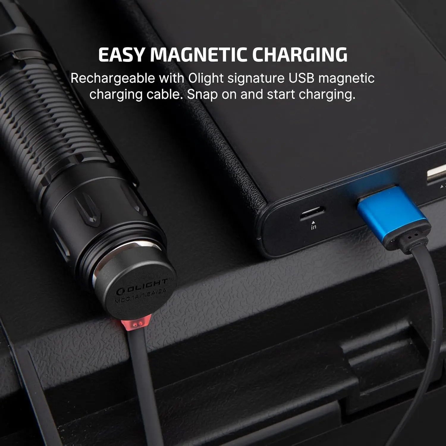 2300 Lumens Rechargeable Tactical Flashlight, Compact Dual-Switches LED Bright Light with Proximity Sensor for Emergency EDC