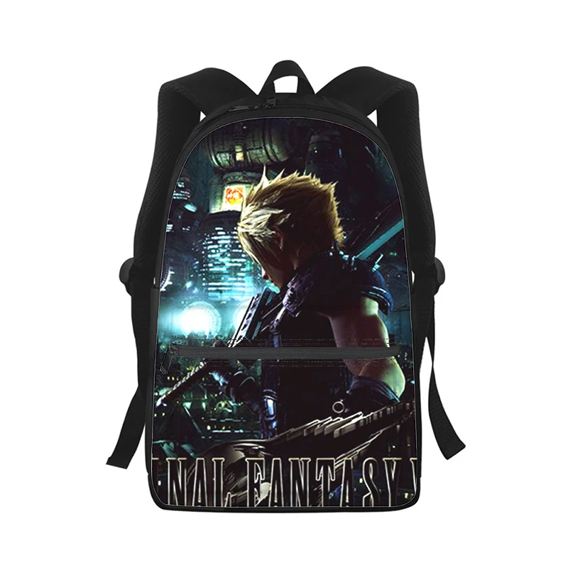 

FINAL FANTASY Men Women Backpack 3D Print Fashion Student School Bag Laptop Backpack Kids Travel Shoulder Bag