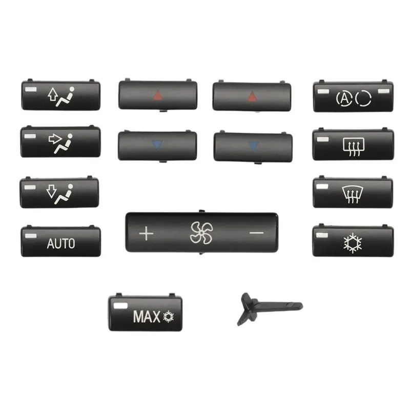 Climate Control Air Conditioning Cap Switch Button Cover For BMW 5 Series E39 X5 E53 1996-2002 Car Heater 64116915812