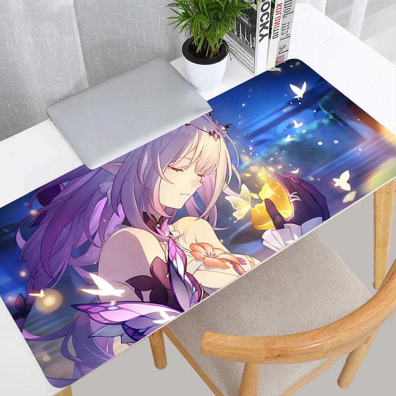 

Mouse Pad Laptop Gaming Accessories Mousepad Kawaii Butterfly Desktop Mouse Mat PC Honkai Star Rail Castorice Table Keyboard Pad