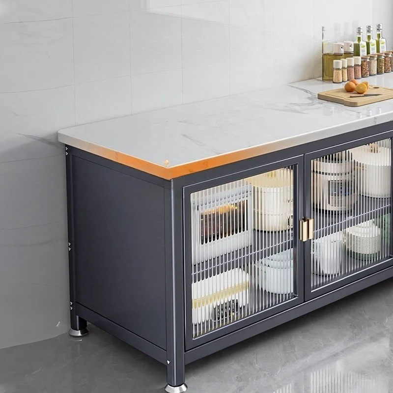 

Kitchen rack, floor to ceiling multi-layer, rock slab, storage cabinet, multi-function, microwave oven, oven