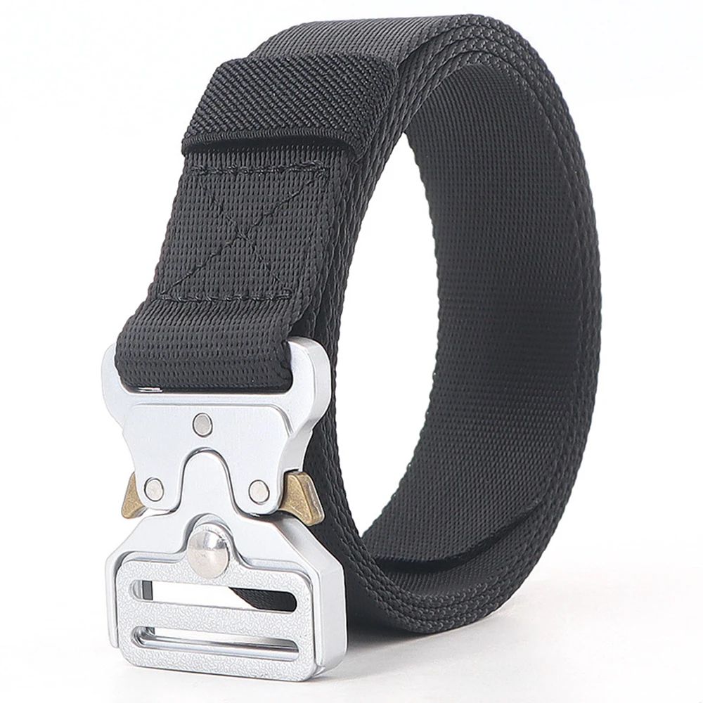 3,2cm Taktischer Gürtel für Männer Militärqualität Nylon Schnellverschluss Robuster Outdoor-Wandergürtel mit Legierungsschnalle – Detail 8