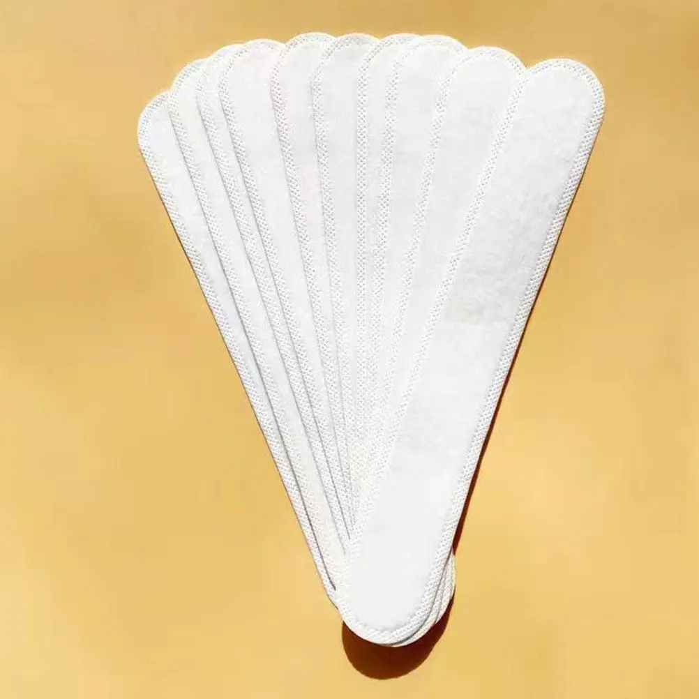 60Pcs Sweat Absorbing Hat Liners Collar Protector Strips Sticky Non-Woven Sweat Pads Summer Odor Control Reusable Daily