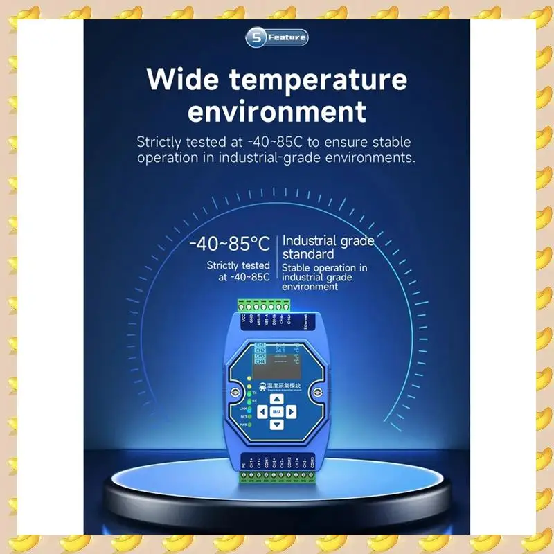 

A45U 6-полосный модуль измерения температуры типа K Modbus Вход термопары RS485 Ethernet-шлюз Watchdog DNS Industrial