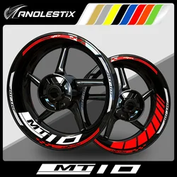AnoleStix Reflective Motorcycle Wheel Sticker Hub Decal Rim Stripe Tape For YAMAHA MT10