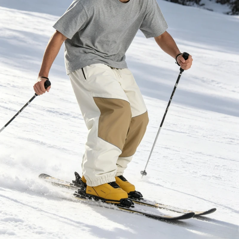 Picture 3: 2026 New Style Block Cargo Snowboard Pants Men Women Waterproof Windproof Loose Drawstring Cuff Unisex Snow Ourdoors Sport