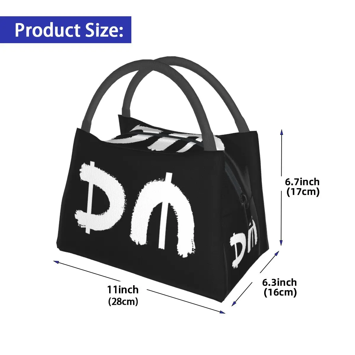 Electronic Rock Depeche Cool Mode Insulated Lunch Bag for Women Bento Storage Food Boxes Container Cooler Thermal Lunch Box Tote