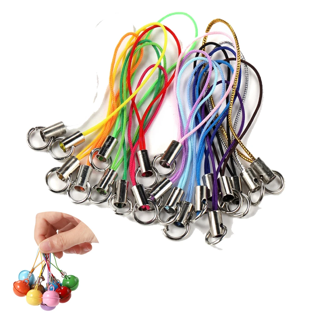 50/100pcs Strap Charm Cord Lanyard Strap Cords Lobster Clasp Rope Keychains Hooks Mobile Set Charms For DIY Jewelry Accessories