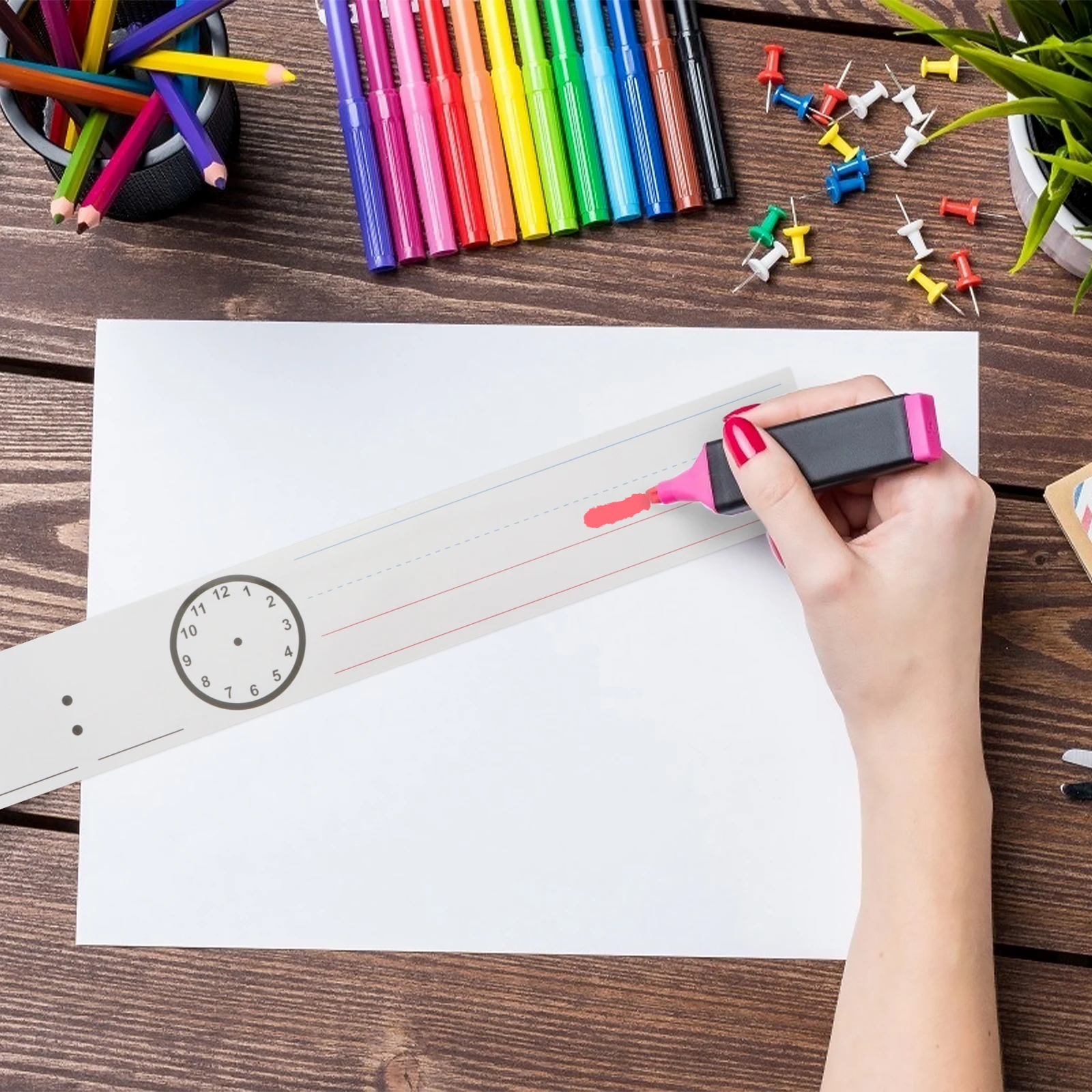 20 قطعة شرائط الجملة المبطنة القابلة للمسح بطاقات التدريس المدرسية لكتابة الحروف الجملة هيكل قواعد الفصول الدراسية التعلم