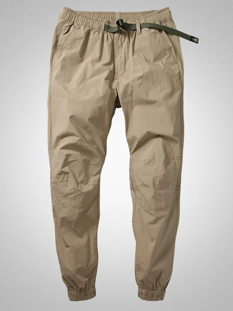 

Retro American Lightweight Summer Men's Casual Loose Fit Sports Pants Qui Dry Outdoor Workwear Trousers Slimming Effect