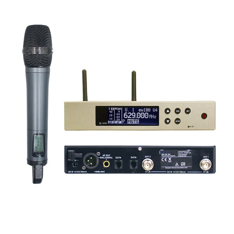 

EW100G4 Professional Wireless Microphone System Amplifier Sets Stage Performance Holding Microphone for Home Karaoke Party