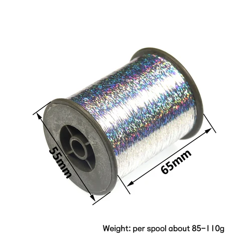 Imagen 2 del producto WIFREO-carrete brillante para atar moscas, oropel PLANO DE 2000mm, 78740 m (0,25 pulgadas)