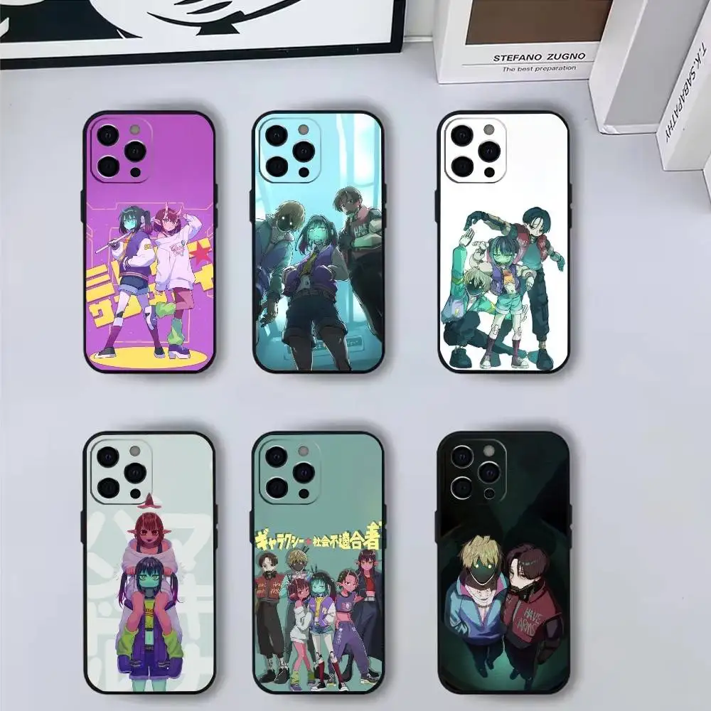 

M-Milky Anime Subway Phone Case For iPhone 17,16,15,14,13,12,11 Plus,Pro Max,Soft Silicone Black Cover