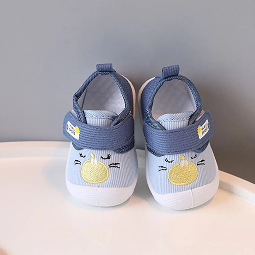 Creative Anti Kicking Squeaky Sneakers Anti-slip Breathable Functional Kids Shoes Soft Sole Cartoon Toddler Walking Shoes Baby