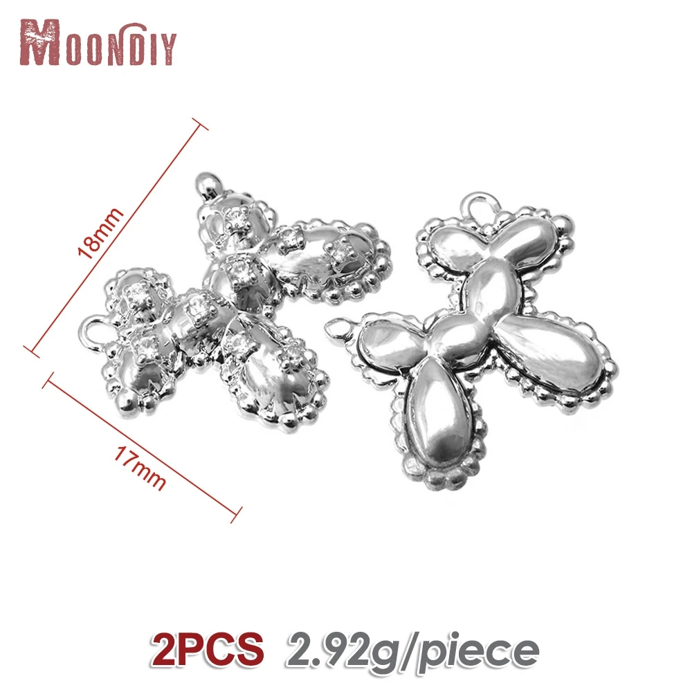 2 pendenti con ciondoli per cani in ottone color platino, pendenti fai da te di alta qualità, orecchini, ciondoli, accessori per la creazione di gioielli