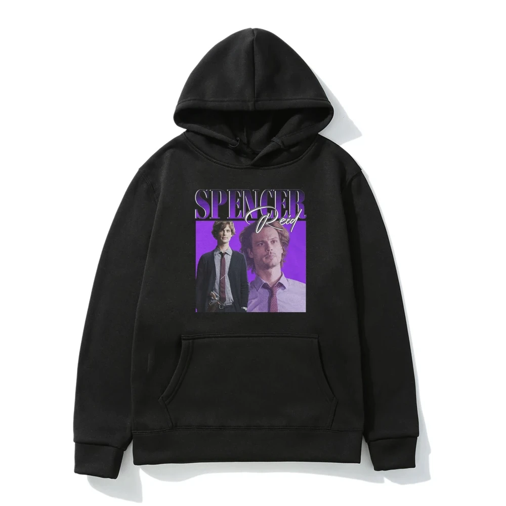 

Spencer Reid Graphic Hoodie Men Fashion Hip Hop Oversized Tops Harajuku Vintage Hooded Sweatshirt 2022 New Streetwear Pullover