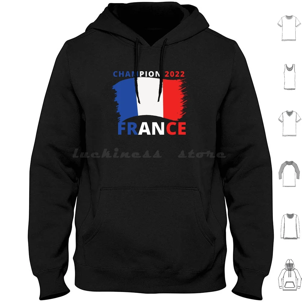 France 2022 Hoodies Long Sleeve National Travel Patriot 2022 Designs Patriotism Colors Hashtag Nation Map Tourism