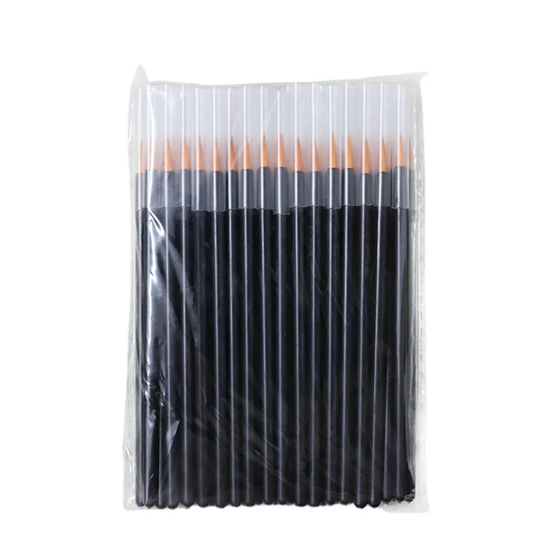 100PCS Eyeliner Brushes Long Thin Tip Applicator Eyeliner Wand Women Makeup Brush Cosmetic Disposable Supplies