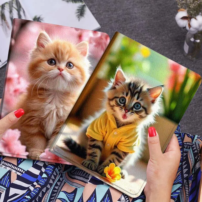 

Cat Cartoon Butterfly Art Gift For Xiaomi Redmi Mi Poco Pad 2 5 6s 7 7s Ultra Pro Max 14 12.4 12.1 inch Soft Tablet Case