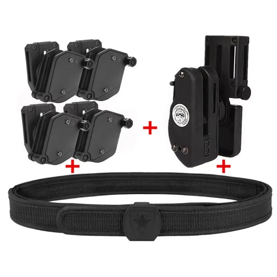 

Tactical Skirmish IPSC Belt Perfect Match with Holster Speed Magazine Pouch Set, Competition Shooting Belt, Mag Holster Set