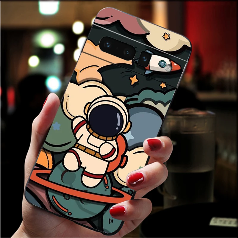 Phone Case for Google Pixel 9 Pro XL 8 7 6 Pro Pixel 8A 7A 6A 4A 3A 3XL Pixel 8 7 6 5 4 Astronaut Art Case