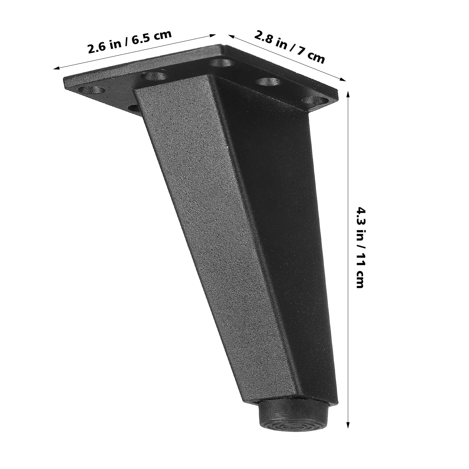 4 Uds. Pies de gabinete muebles patas de té ajustables soporte sofá aleación de aluminio