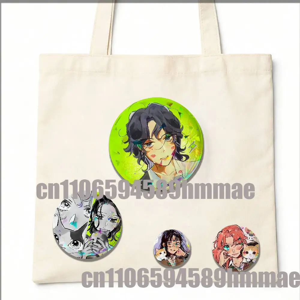 

For Mitsuki Koga Aya tgswiiwagaa Round The Guy She Was Interested in Wasn't A Guy At All Pins Insignia Badge Case Brooch Button