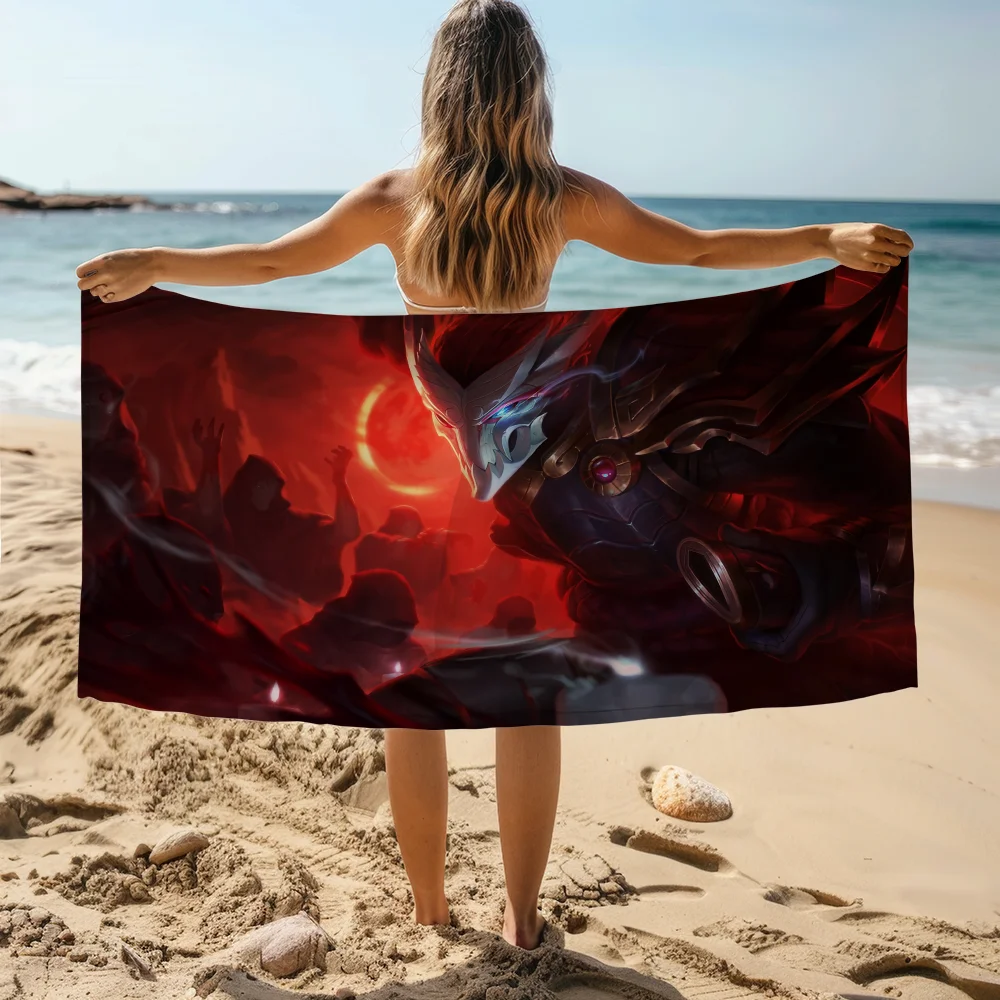 League of Legends Beach Towels Large Hotel Towel Spa Sauna Serviette Sport Quick Dry Towel For Home Bathroom Accessories Travel