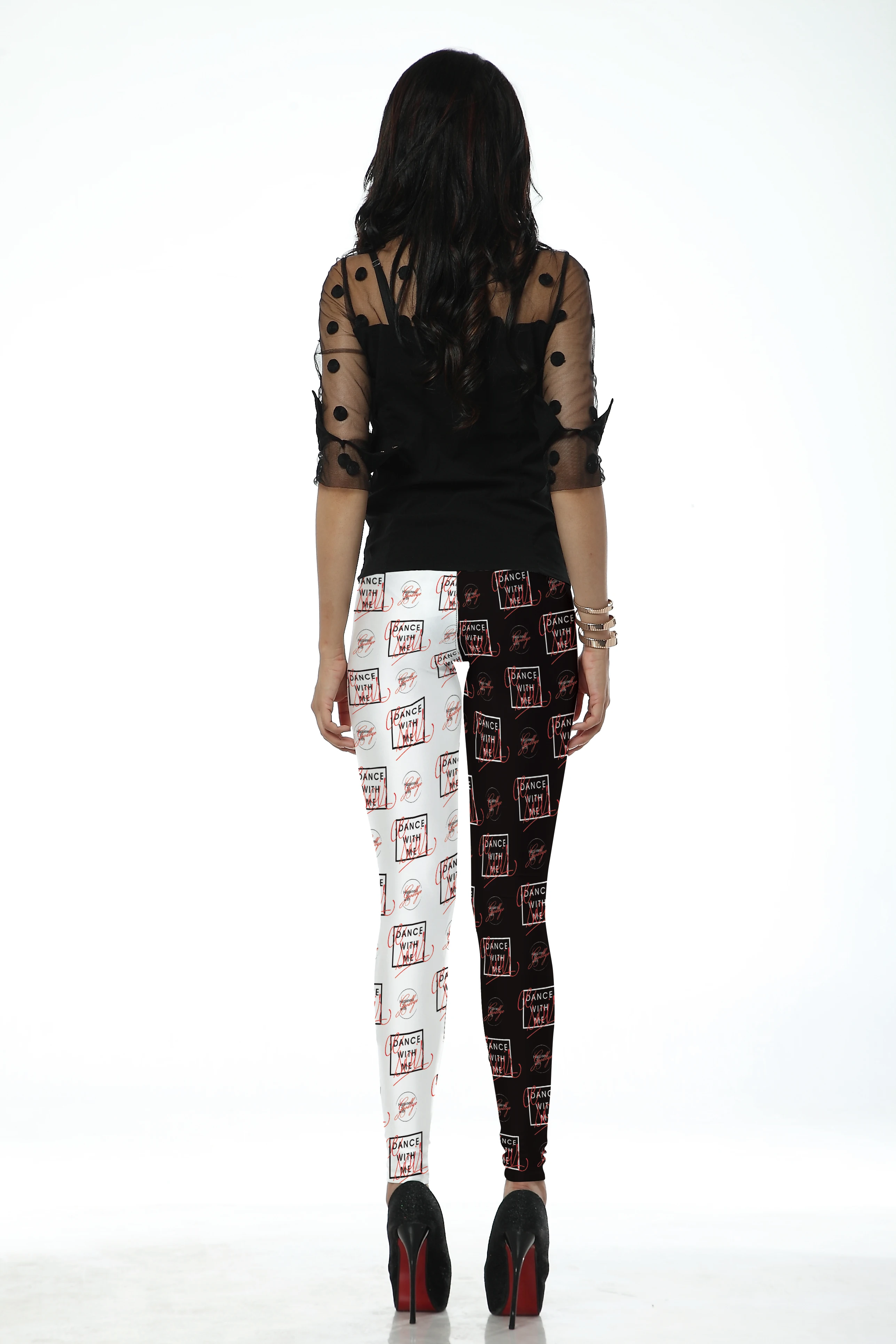 Leggings elastici da donna alla moda per fitness a vita alta palestra legging push up allenamento fitness donna leggings stampati a vita