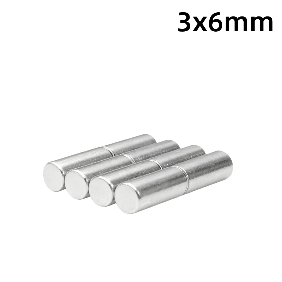 3x6mm Thick Round Powerful Magnetic Magnet 3*6 Strong Disc Magnets For Fridge DIY Building Scientific Craft Education 3x6