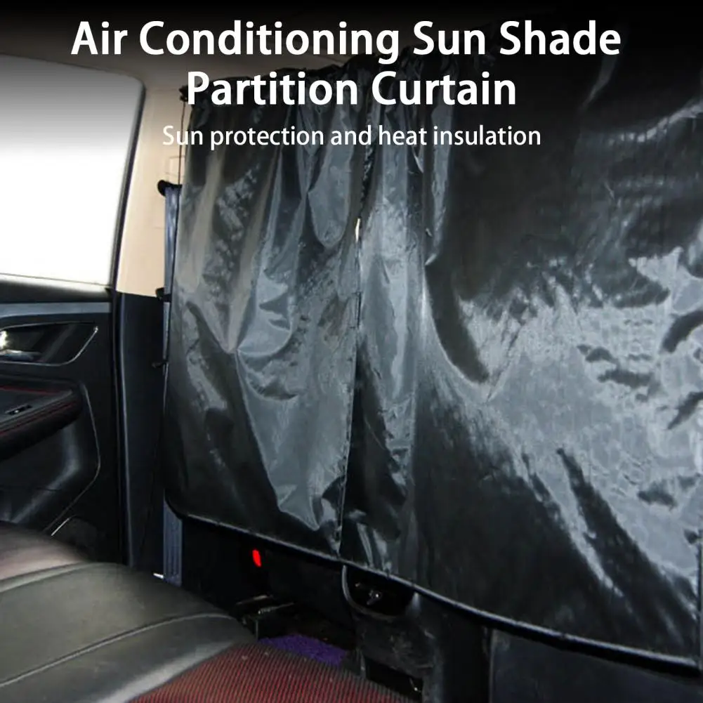 1 Set Car Partition Curtain  Reliable Car Front Rear Partition Sunscreen  Anti-shrink Car Divider Curtain