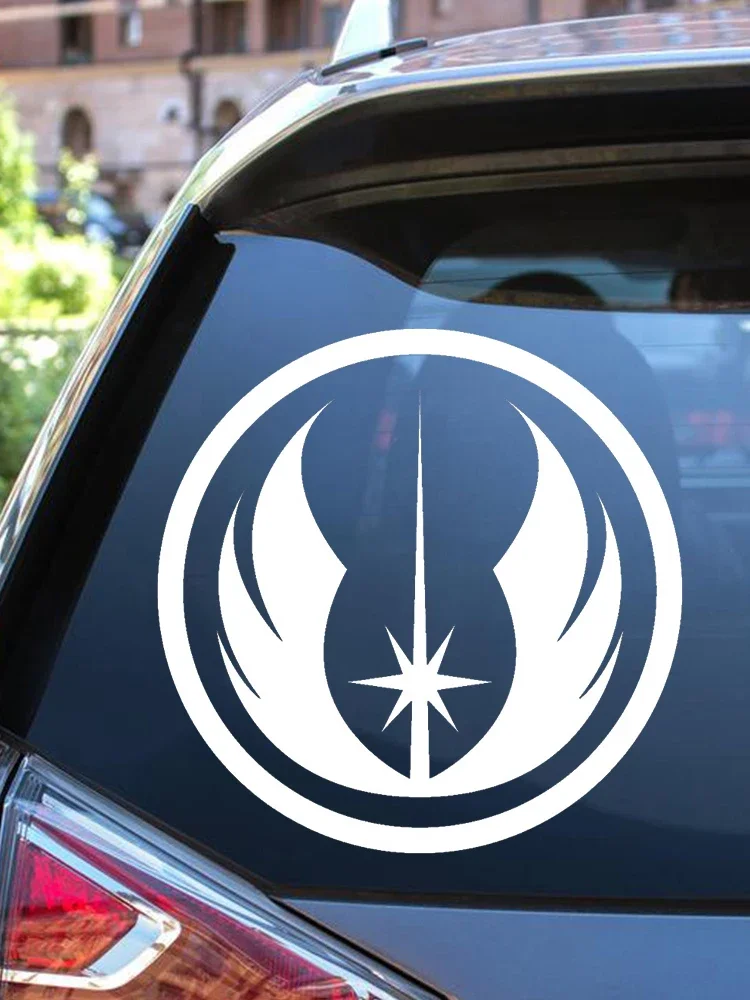 Personality Car Stickers for Star Wars Cartoon Jedi Sticker Motorcycle Decorative Waterproof and Sunscreen Vinyl Decal,15CM*15CM