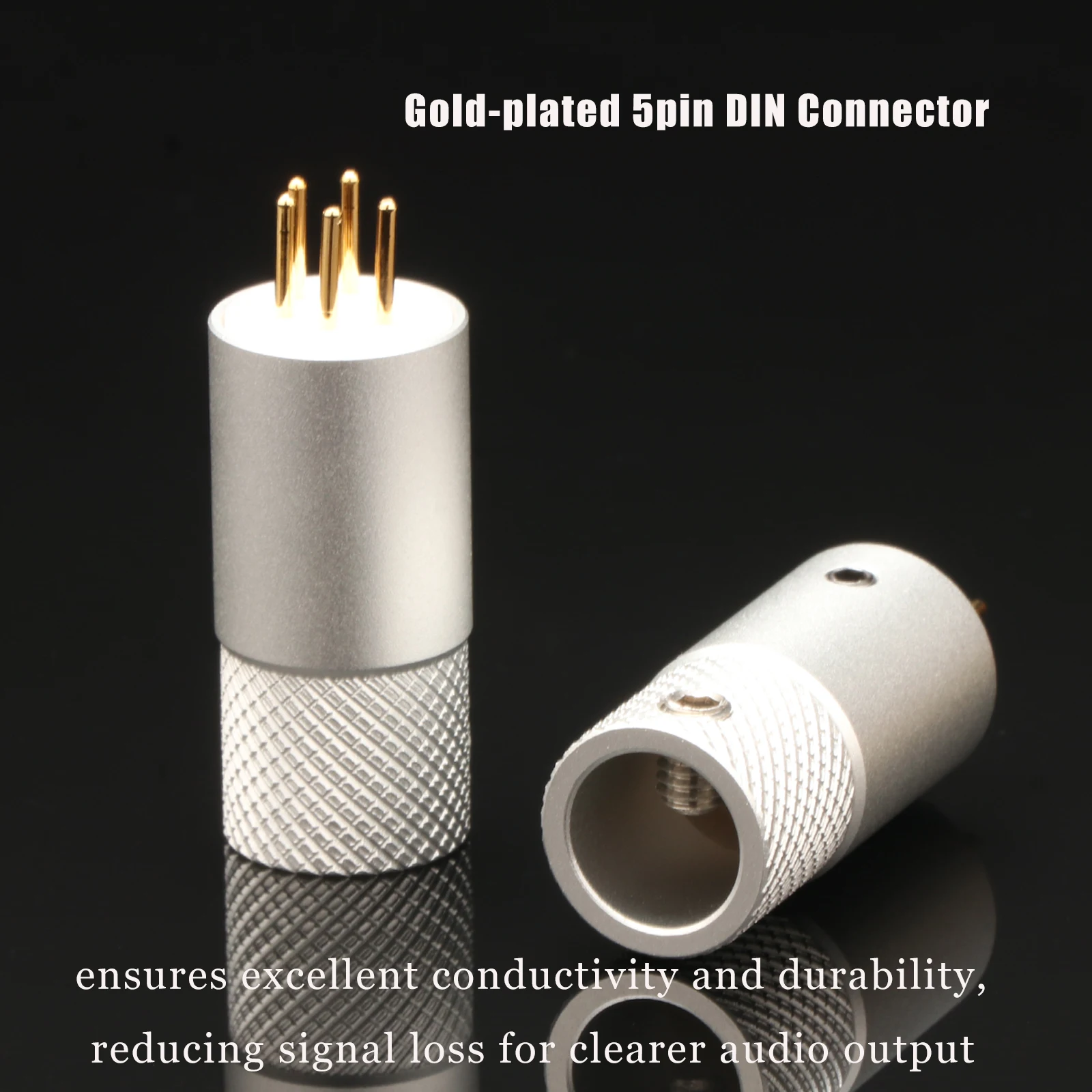 LP Turntabe 5-Pin DIN Messing Vergoldeter Stecker Plattenspieler Tonarm 5-Pin Männlicher DIN-Anschluss FÜR REGA LINN ROKSAN PROJECT GRACE – Detail 11
