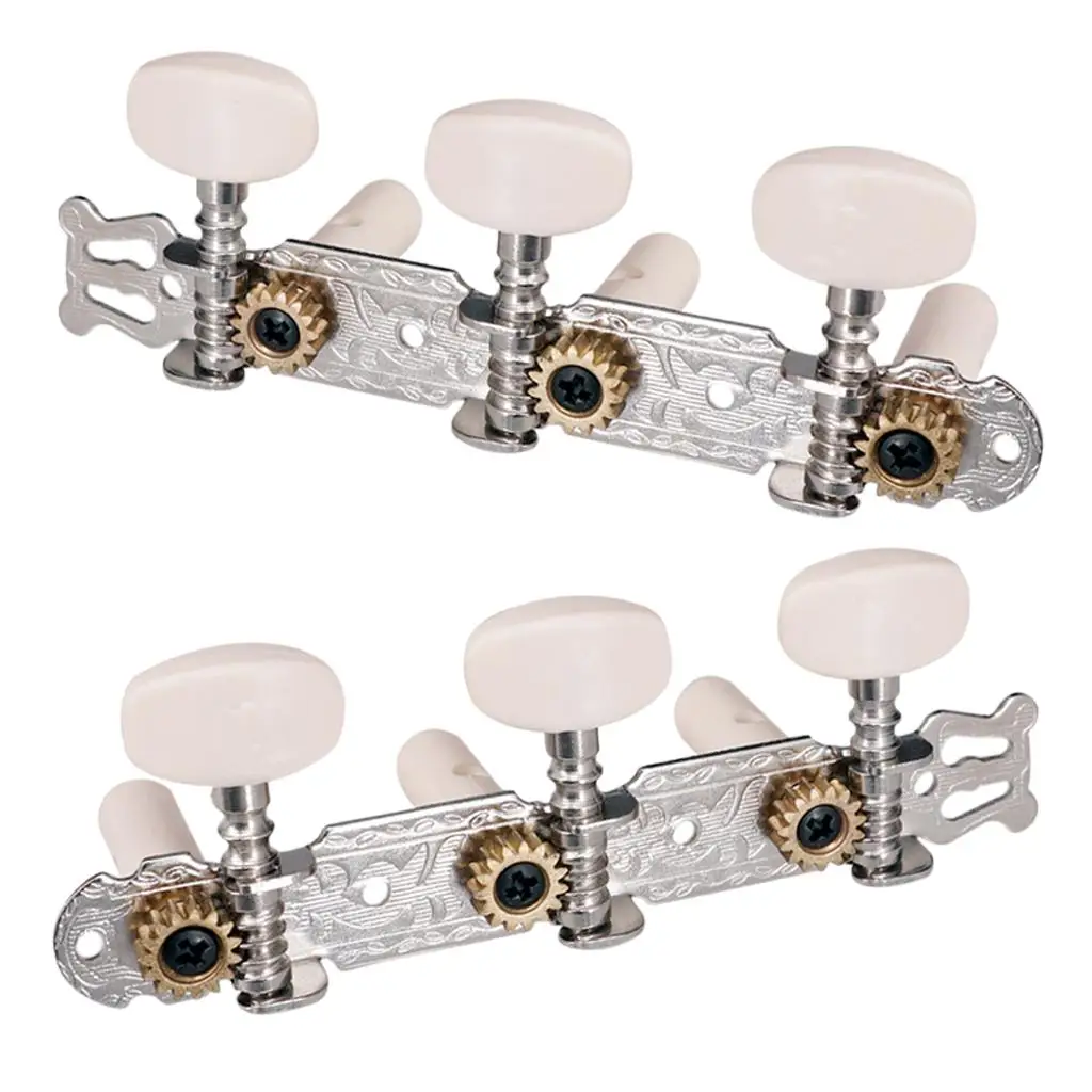 1 Pair Elegant 3R3L Tuning Mechanical Pegs Tuner Peg Spare Parts for Electric Guitar