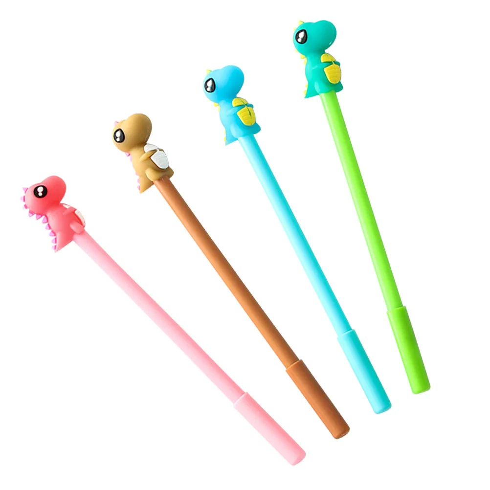

12Pcs Creative Cartoon Gel Pens Dinosaur Design Smooth Ballpoint Roller Pen School Office Writing Supplies Perfect Gift for Kids