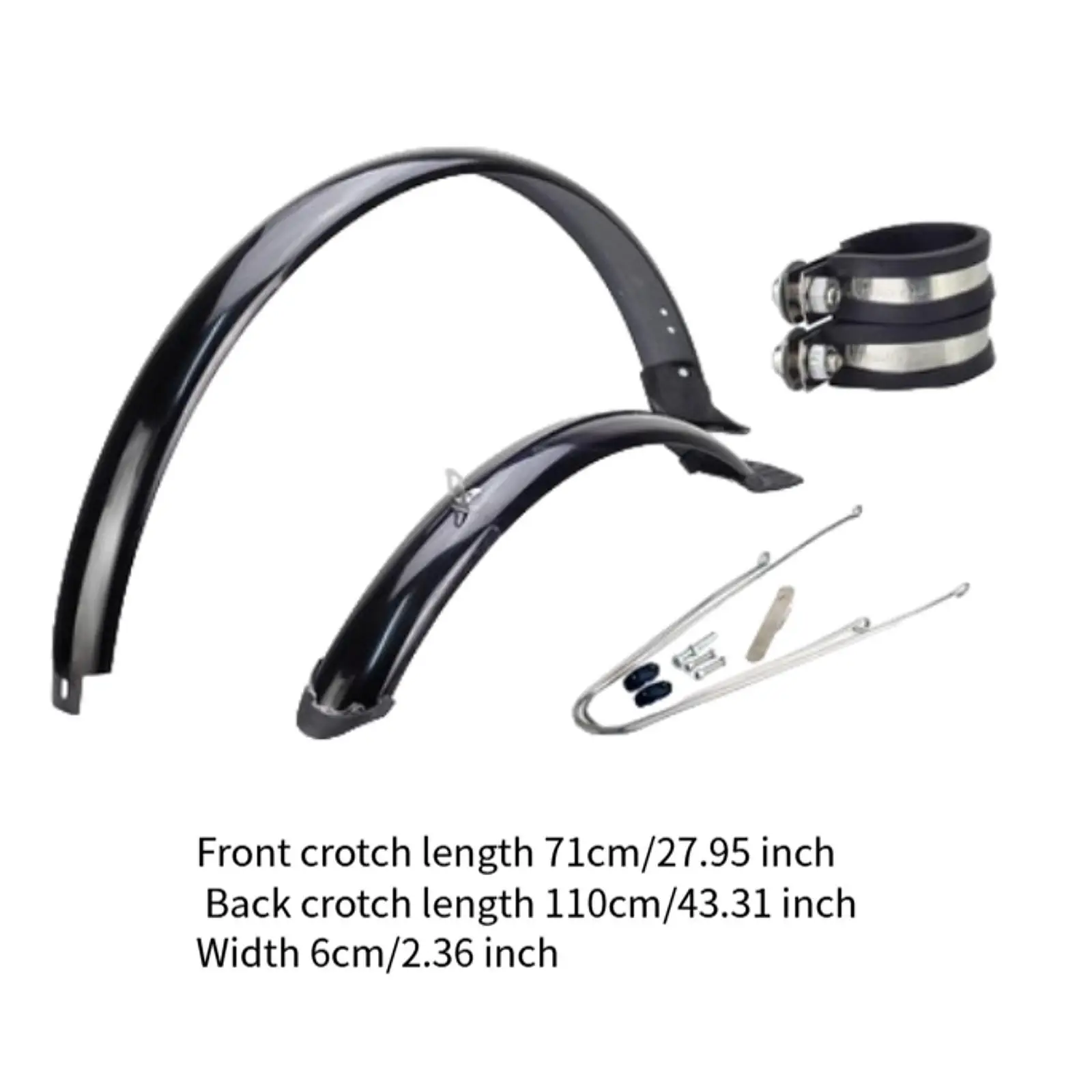 Mountain Bike Front and Rear Mudguard Set Waterproof Fenders for Road Bicycle Tire 29 Inch Wheel Mountain Bike Front and Rear Mudguard Set Waterproof Fenders for Road Bicycle Tire 29 Inch Wheel