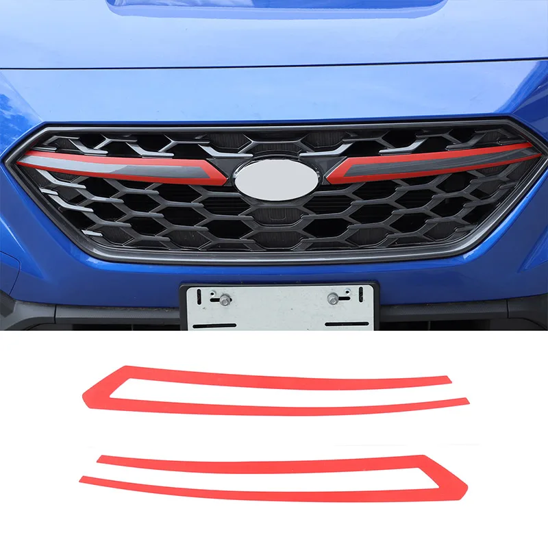 For 2021-2023 Subaru WRX PVC Car Front Bumper Mesh Center Grille Grill Moulding Strips Cover Trim Accessories