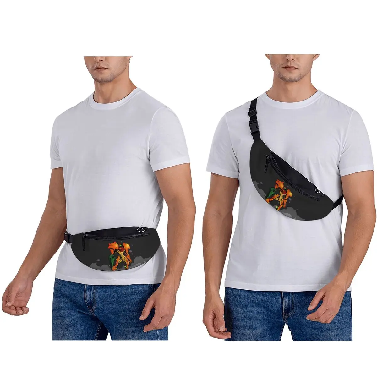 Metroid Samus Aran Prime Hunter Waist Bag for Women Men Crossbody Fanny Pack Running Phone Money Pouch view 2