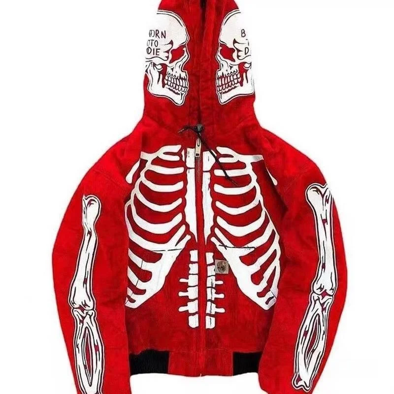 Unisex Hoodie Sweatshirt 3D Print Skull Head Support Pattern Couple Matching Casual Polyester Fiber Deformable Warm Hoodie