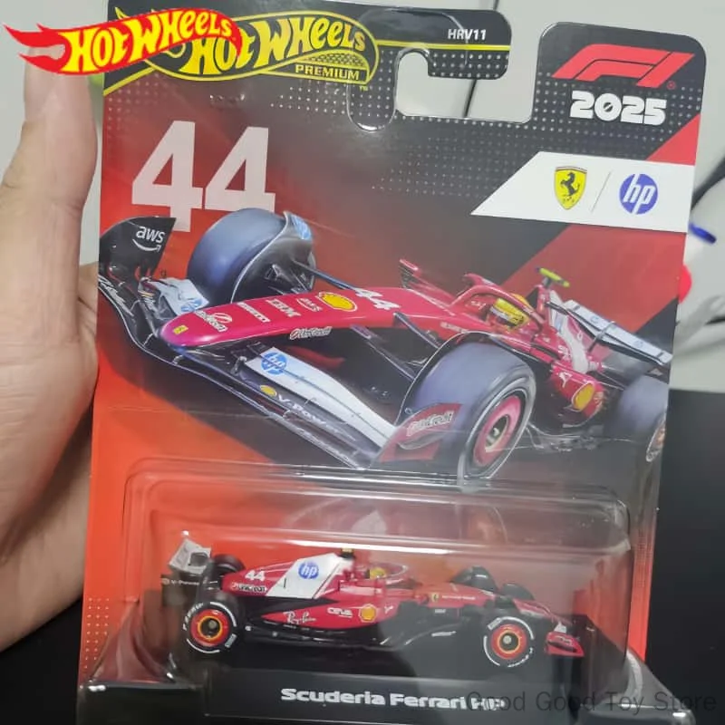 Original Hot Wheels Premium Gold Label HRV11 1/64 F1 Diecast Model Car Team Livery Formula Racing Collectible Vehicle Gift Toys