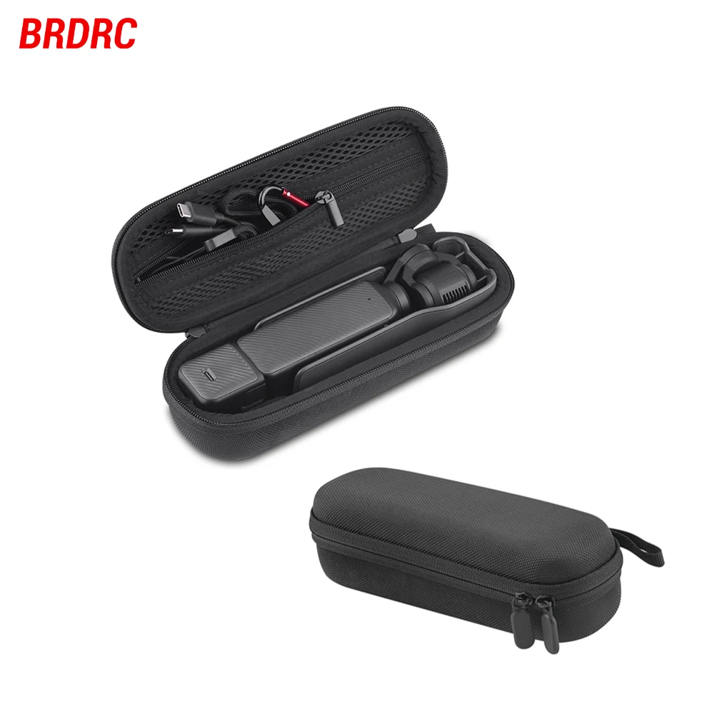 حقيبة تخزين لـ DJI Pocket 3 حقيبة حمل من القطيفة الناعمة وحقيبة يد من النايلون الأسود وإكسسوارات حقيبة يد للكاميرا