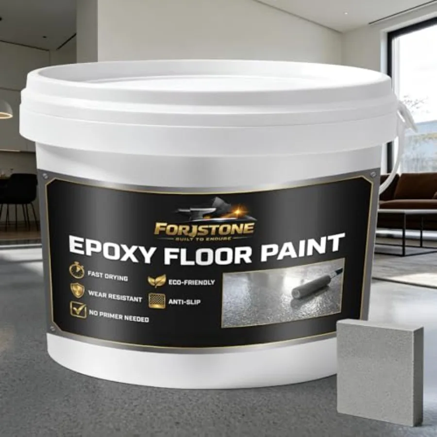 

Epoxy Colored Sand Floor Paint Self Leveling for Concrete Kit High-Gloss Wear-Resistant and Non-Slip Marble Effect Finish for G