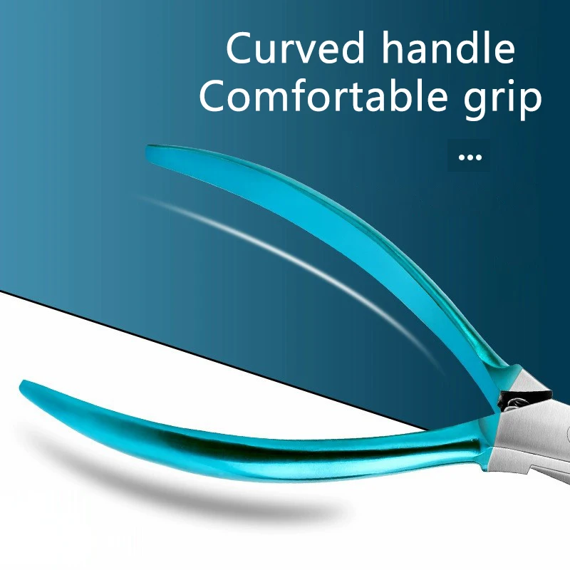 Cortauñas para dedos de los pies encarnados o gruesos, recortador de uñas de los pies, podólogo profesional, pinza para uñas de los pies con Supe de acero inoxidable